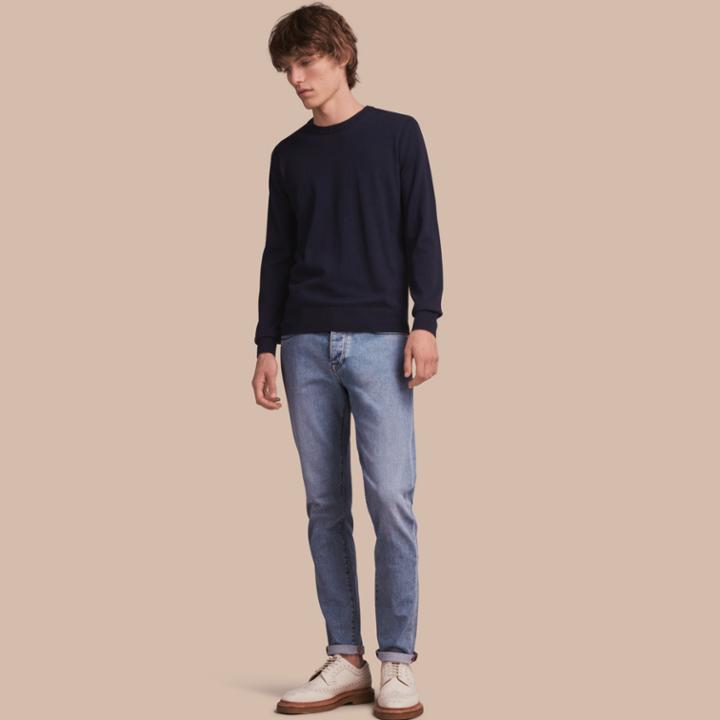 Burberry Burberry Relaxed Fit Stretch Jeans, Size: 29r, Blue