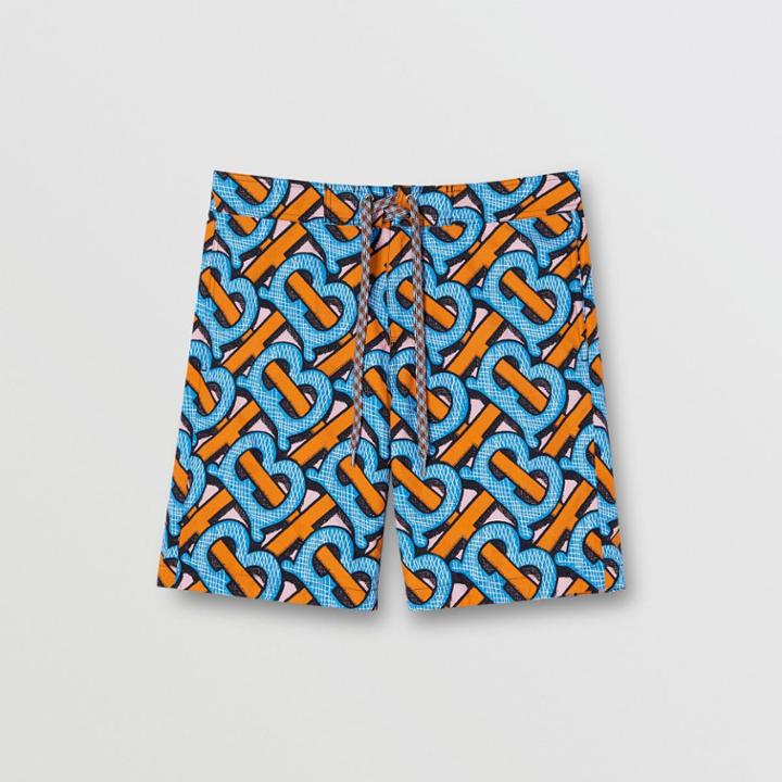 Burberry Burberry Monogram Print Swim Shorts, Blue
