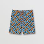 Burberry Burberry Monogram Print Swim Shorts, Blue
