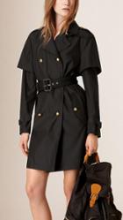 Burberry Storm Shield Silk Wool Trench Coat