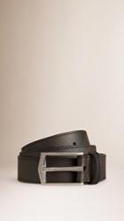 Burberry Smoked Check And Leather Belt