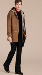 Burberry Felted Wool Blend Duffle Coat