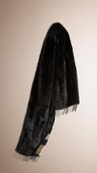 Burberry Check-lined Mink Fur Stole