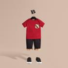 Burberry Burberry Check Pocket T-shirt, Size: 18m, Red