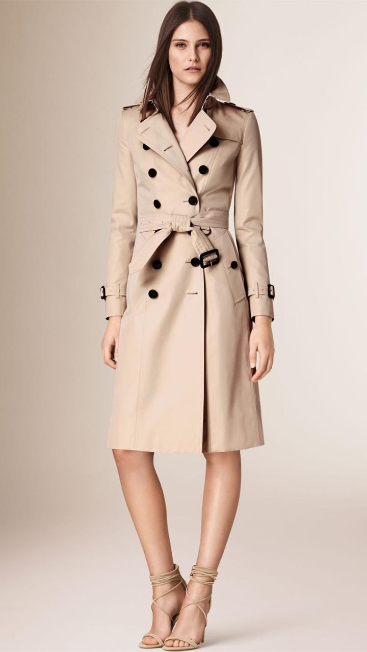 Burberry Burberry The Chelsea -extra-long Heritage Trench Coat, Size: 04, Beige