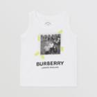 Burberry Burberry Childrens Vintage Photo Print Cotton Vest, Size: 12m, White