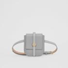 Burberry Burberry Belted Grainy Leather Anne Clutch, Size: Os, Grey