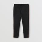 Burberry Burberry Childrens Icon Stripe Detail Cotton Chinos, Size: 3y, Black