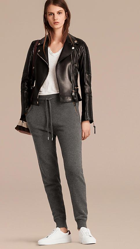 Burberry Knitted Cashmere Cotton Joggers