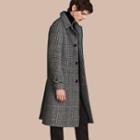 Burberry Prince Of Wales Check Wool-blend Coat
