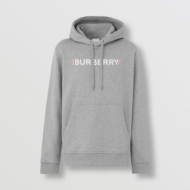 Burberry Burberry Logo Print Cotton Hoodie, Size: S