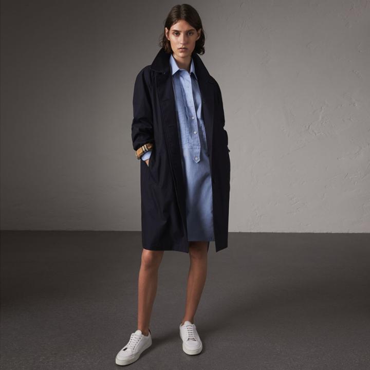 Burberry Burberry The Camden Car Coat, Size: 08, Blue