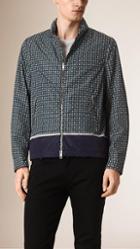 Burberry Graphic Print Technical Blouson With Packaway Hood