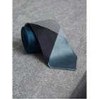 Burberry Burberry Modern Cut Check Silk Twill Jacquard Tie, Blue
