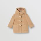 Burberry Burberry Childrens Boiled Wool Duffle Coat, Size: 12m, Beige