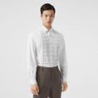 Burberry Burberry Classic Fit Embellished Cotton Poplin Dress Shirt, Size: 41, White