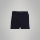 Burberry Burberry Childrens Cotton Twill Shorts, Size: 12m, Blue