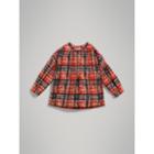 Burberry Burberry Scribble Check Print Cotton Tunic Shirt, Size: 14y