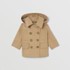Burberry Burberry Childrens Detachable Hood Cotton Twill Trench Coat, Size: 2y