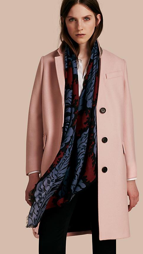 Burberry Boiled Wool Tailored Coat