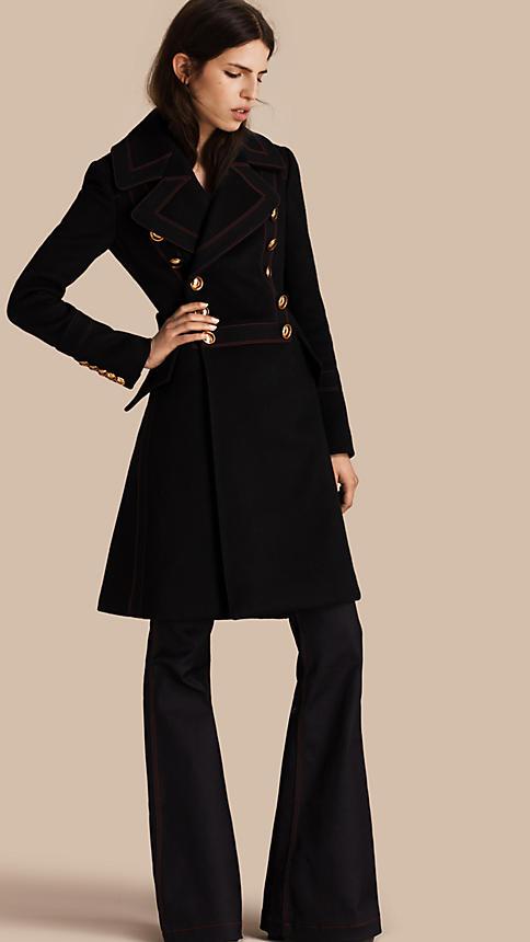 Burberry Prorsum Wool Cashmere Military Coat