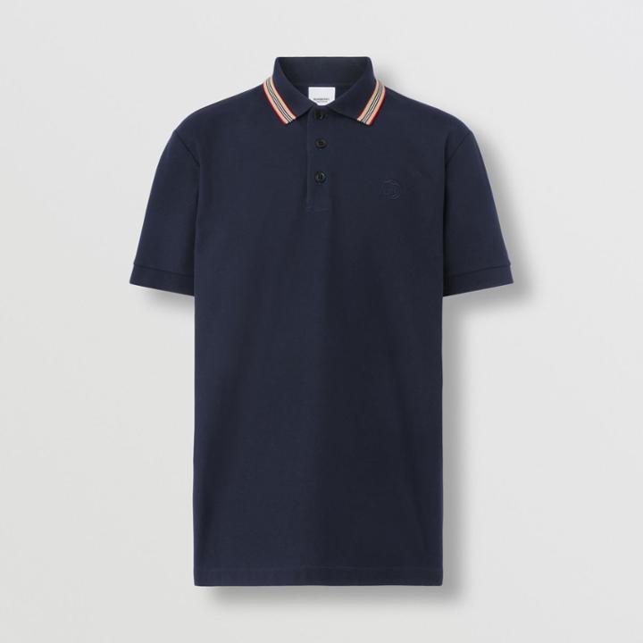 Burberry Burberry Icon Stripe Collar Cotton Piqu Polo Shirt