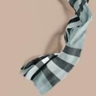 Burberry Burberry The Lightweight Cashmere Scarf In Check, Green