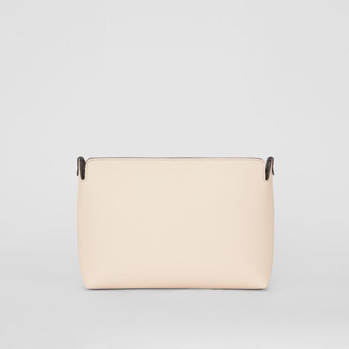 Burberry Burberry The Medium Tri-tone Leather Clutch, Grey