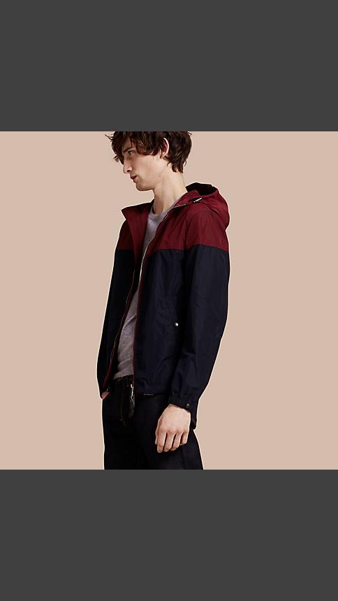Burberry Colour Block Technical Jacket With Hood