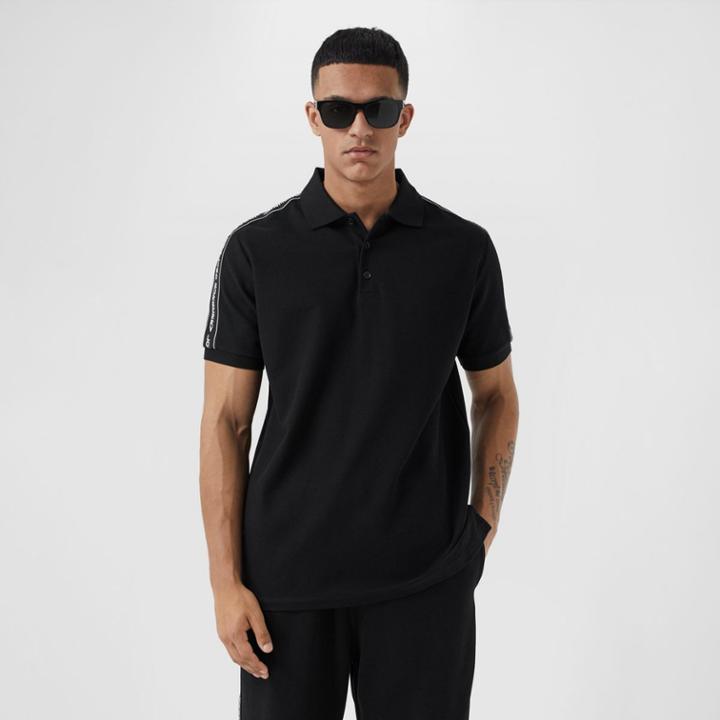 Burberry Burberry Logo Tape Cotton Piqu Polo Shirt