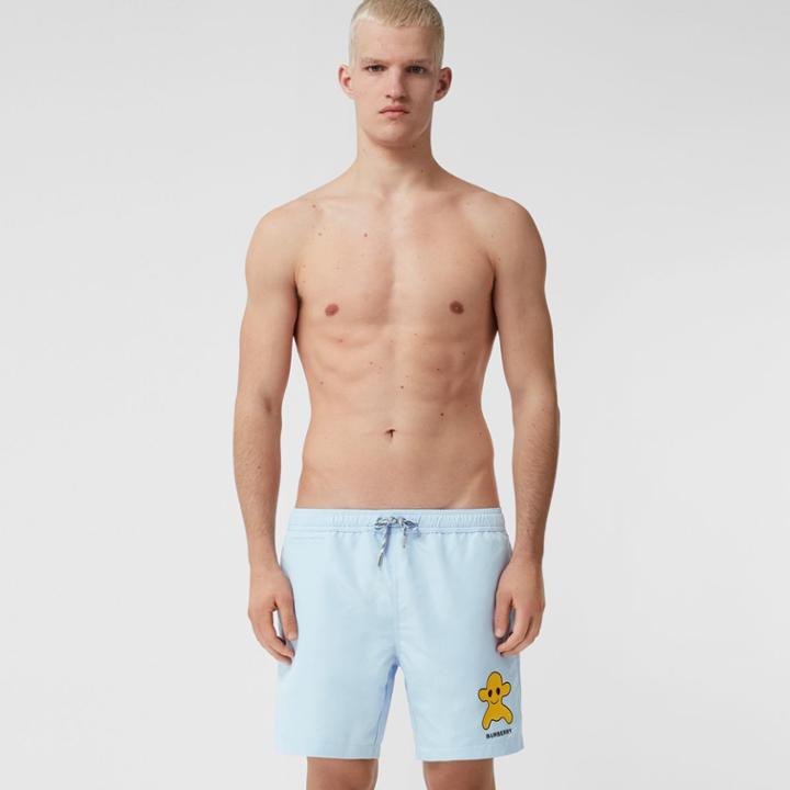 Burberry Burberry Monster Graphic Drawcord Swim Shorts, Size: L