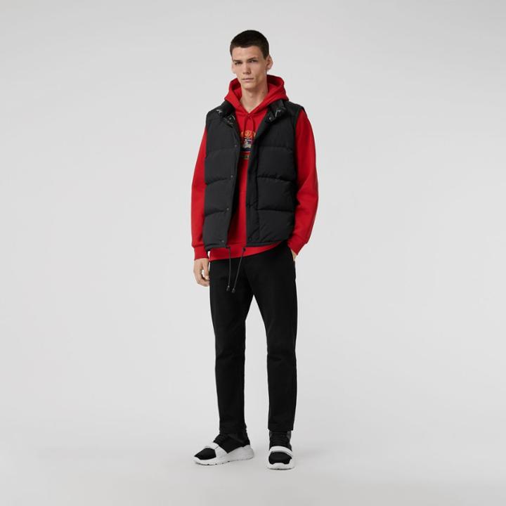 Burberry Burberry Embroidered Archive Logo Jersey Hoodie, Size: Xl
