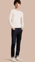 Burberry Straight Fit Stretch Japanese Selvedge Denim Jeans