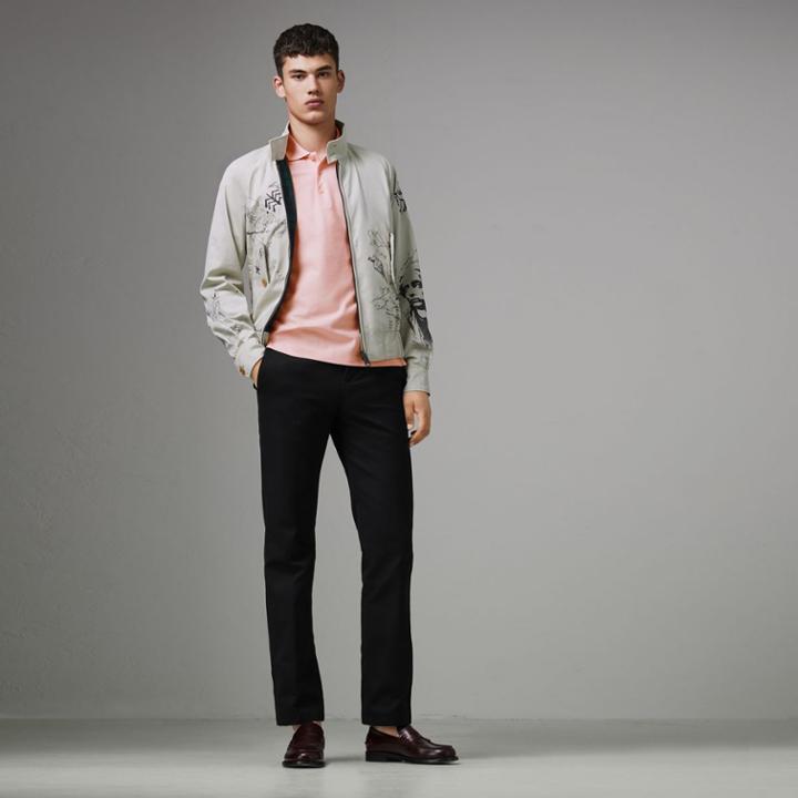 Burberry Burberry Archive Logo Cotton Piqu Polo Shirt, Pink