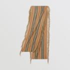Burberry Burberry Childrens Fringed Icon Stripe Cashmere Scarf, Size: Os, Beige