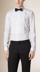 Burberry Pleat Bib Front Cotton Shirt