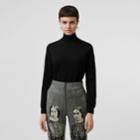 Burberry Burberry Logo Intarsia Merino Wool Sweater, Black