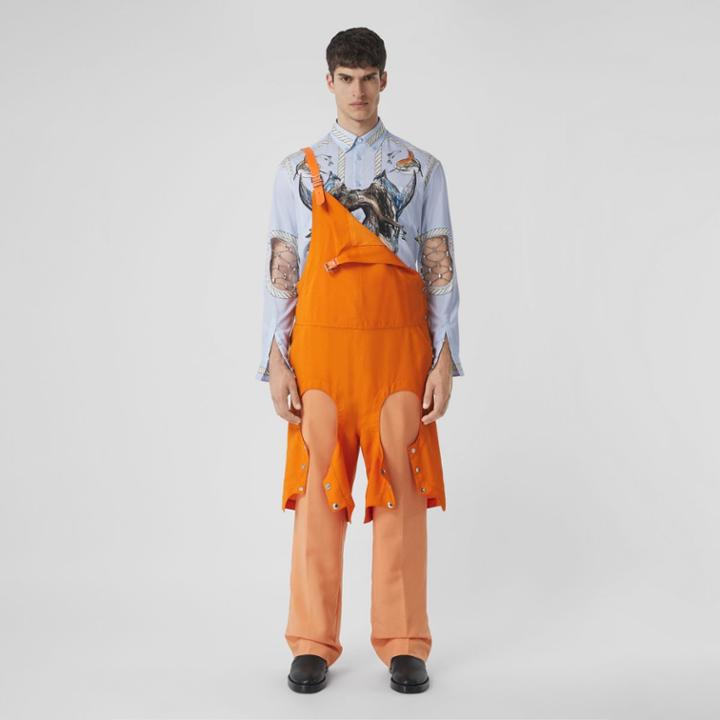 Burberry Burberry Marine Sketch Print Cotton Shirt