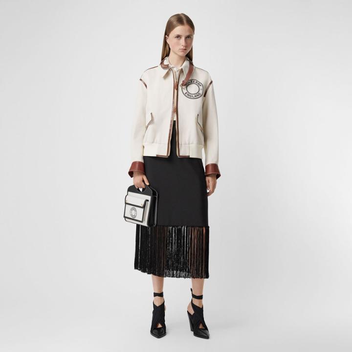 Burberry Burberry Fringed Mohair Wool A-line Skirt, Size: 0, Black