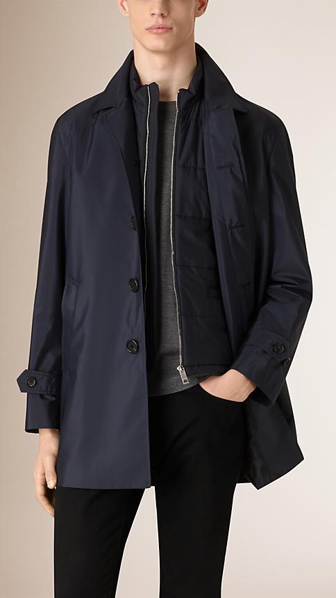 Burberry Showerproof Technical Car Coat With Detachable Warmer