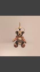 Burberry Thomas Bear Charm With Rucksack In Check Cashmere