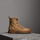 Burberry Burberry Zipped Cotton Canvas Boots, Size: 39