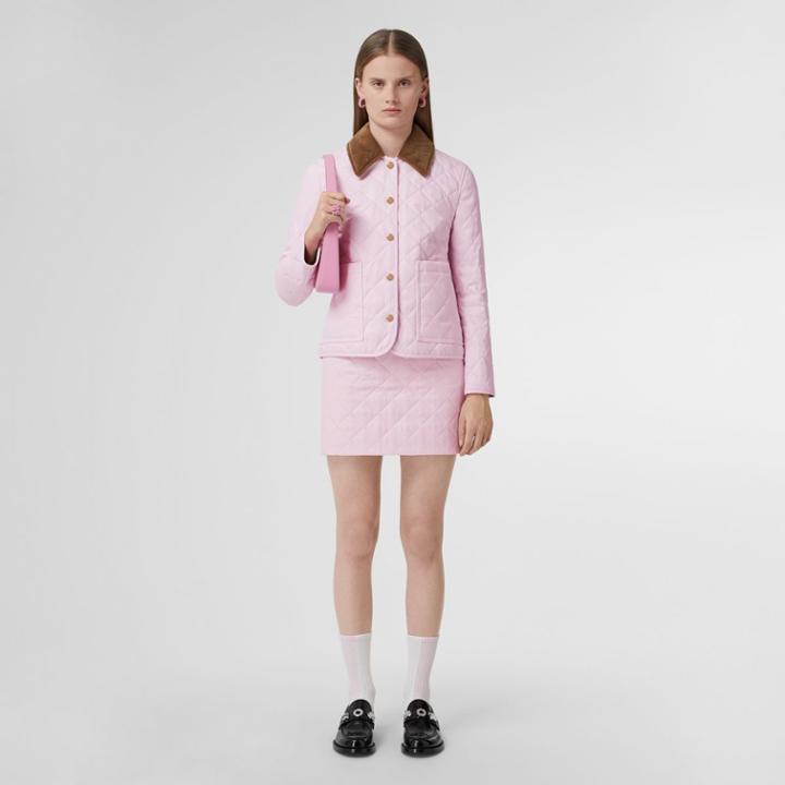 Burberry Burberry Corduroy Collar Diamond Quilted Barn Jacket