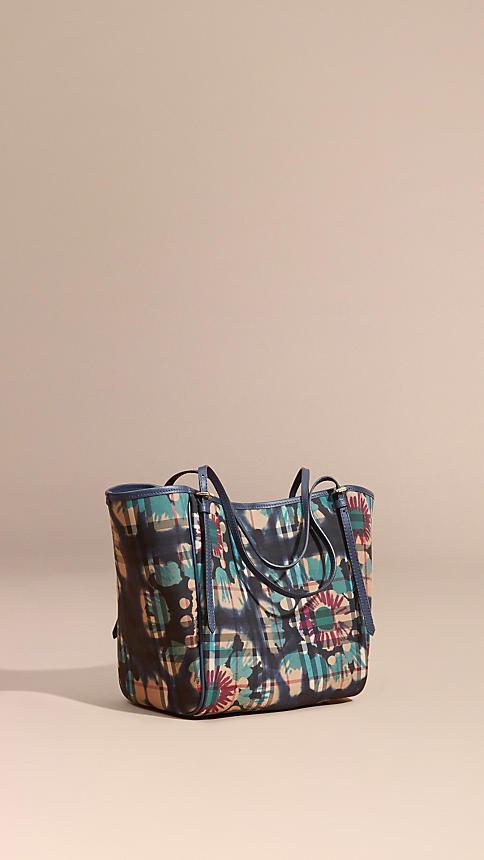 Burberry The Small Canter In Floral Tie-dye Check