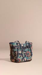 Burberry The Small Canter In Floral Tie-dye Check