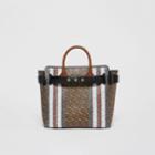 Burberry Burberry The Medium Monogram Stripe E-canvas Belt Bag, Brown