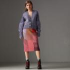 Burberry Burberry Cashmere-wool Moulin Patchwork Skirt