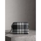 Burberry Burberry Large Laminated Tartan And Check Wool Blend Pouch