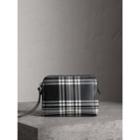 Burberry Burberry Large Laminated Tartan And Check Wool Blend Pouch