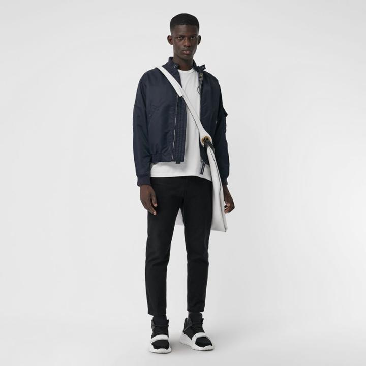 Burberry Burberry Embroidered Logo Cotton T-shirt, White